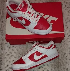 Nike Dunk Low Retro Championship Red White